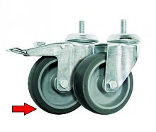 Ролик с тормозом, 2шт. 110х1100мм ПРОВЕНТО | код C 10.110 T | ПРОВЕНТО