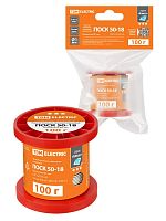 Припой ПОСК 50-18, проволока, ГОСТ 21931-76, ?1 мм, 100 г, катушка, инд. упак., Алмаз TDM | код SQ1025-1818 | TDM