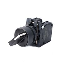 Переключатель SB5 в сборе модульный 22мм 2 позиции с фиксацией 1НО+1НЗ | код SB5AD25 | Systeme Electric