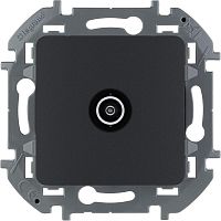 Механизм розетки оконечной TV Inspiria 10дБ 5-862мГц антрацит Leg | код 673873 | Inspiria(группа Legrand)