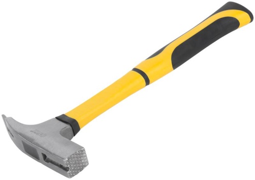 Молоток кровельщика кованый, фибергласовая усиленная прорезиненная ручка, 600 гр. | код 44522 | FIT фото 2