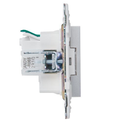 SKANDY Роз. с з/к/ш 16А б/к SK-R06S сереб. IEK | код SK-R14-16-1-K23 | IEK фото 2