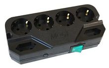 Сетевой фильтр Most CRG 5м (6 розеток) черный (коробка) | код 841421 | MOST