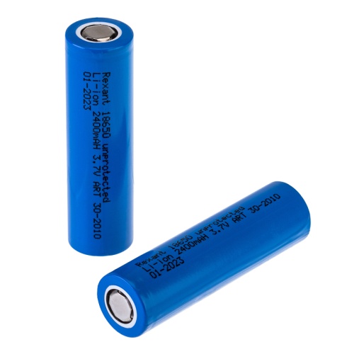 Аккумулятор 18650 unprotected Li-ion 2400 mAH 3.7 В REXANT | код 30-2010 | REXANT Аккумулятор 18650 unprotected Li-ion 2400 mAH 3.7 В REXANT | код 30-2010 | REXANT