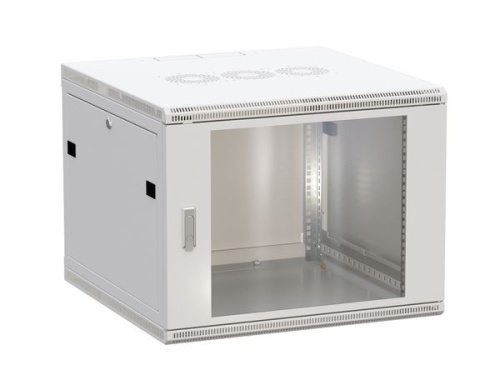 Шкаф настенный 19 TERACOM PRO 6U 600х600 мм дверь стеклянная с замком-ручкой серый | код TRP-WLL-0666-40G | EKF Шкаф настенный 19 TERACOM PRO 6U 600х600 мм дверь стеклянная с замком-ручкой серый | код TRP-WLL-0666-40G | EKF