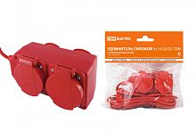 Удлинитель силовой Уз16-02/02 TDM (с крышками IP44, 4 места/10м ПВС 3х1,0) | код SQ1302-0013 | TDM