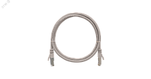 Шнур F/UTP 4 пары Кат.5e 2хRJ45/8P8C T568B 7х0165мм PVC серый 05м (NMC-PC4SD55B-005-GY) | код PC000199 | NIKOMAX