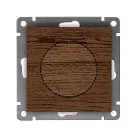 Светорегулятор (Диммер) UNIVersal серия Афина, с/у, 3А, 220В, 500Вт, венге (еврослот), механизм | код A0101-V | Universal