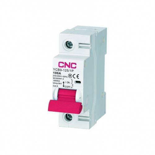 Автоматический выключатель YCB9-125 MA 80А 1P 10кА D | код A034305 | CNC