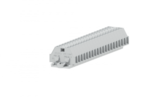 240303 Клемма TB проходная 1-1 с бок. подключ. с крепеж.фланцами, сеч.1.5мм2 светло-сер., шт | код 240303 | SUPU 240303 Клемма TB проходная 1-1 с бок. подключ. с крепеж.фланцами, сеч.1.5мм2 светло-сер., шт | код 240303 | SUPU