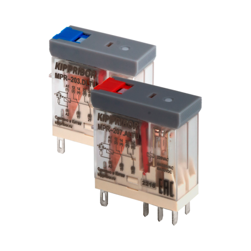 Реле промежуточное MPR-203.DLTU, 8A, 24VDC | код 127847 | KIPPRIBOR