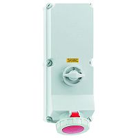 Розетка настенная с блокировкой 125A 4p 3P + PE от 380 до 415 В IP67 | код 16621 | Bals