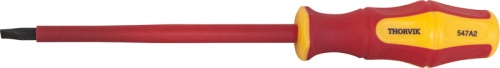 SDLI817 Отвертка стержневая диэлектрическая шлицевая VDE 1000V, SL8x175 мм | код SDLI817 | Thorvik SDLI817 Отвертка стержневая диэлектрическая шлицевая VDE 1000V, SL8x175 мм | код SDLI817 | Thorvik
