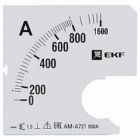 Шкала сменная для A721 800/5А-1,5 |  код. s-a721-800 |  EKF