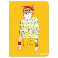 Тетрадь 60 л. в клетку обложка SoftTouch, бежевая бумага 70 г/м2, сшивка, В5 (179х250 мм), FOXY, BRAUBERG, 403815 | код 403815 | BRAUBERG