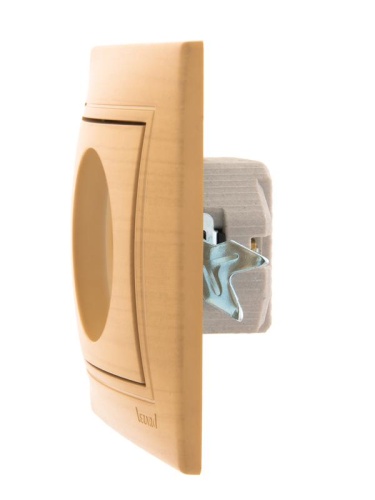 Мира Розетка без заземления керамика ясень | код 701-4747-121 | LEZARD фото 3