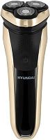 Бритва роторная Hyundai H-SH8081 реж.эл.:3 питан.:аккум. черный/золотистый | код 1867881 | HYUNDAI