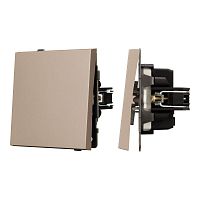 Механизм выключателя одноклавишный перекрестный SWT-TENDO-MKX1-PL-GD 230В 10А Arlight 054057