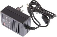 Адаптер настенный, AC-DC, 15Вт, вход 85...264B AC 47...63 Гц,, выход 7.5B/2A, изоляция 3000В AC, 79x54x33мм, -30...+70С, выходной разъем 11, диам. 5.5х2.1мм | код GST18E07-P1J | MeanWell