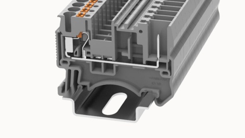 DS2.5/1P-01P-15-00Z(H), Клемма PUSH-IN, 2.5 мм.кв., под разъем, оранжевый, шт | код 11040000988 | DEGSON