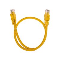 Патч-корд U/UTP, CAT 6, RJ45-RJ45, 26AWG, LSZH, желтый, 0,5м REXANT | код 02-0295-05 | REXANT
