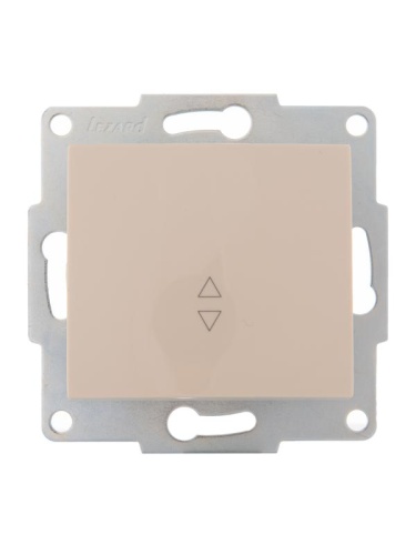 Механизм выключателя проходного 1-кл. 1п СП Karina 10А IP20 крем. LEZARD 707-0388-105