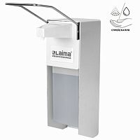 Диспенсер для жидкого антисептика и мыла LAIMA PROFESSIONAL 1 л ЛОКТЕВОЙ, еврофлакон в комплекте, 605707 | код 605707 | ЛАЙМА