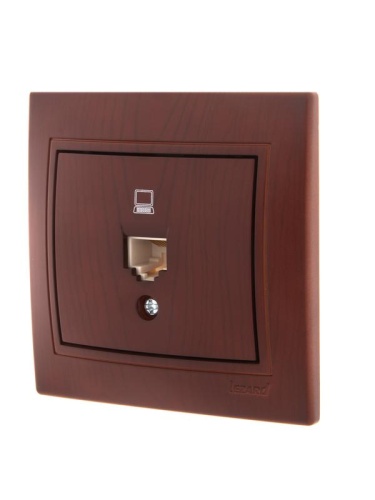 Мира Розетка компьютерная вишня | код 701-0601-139 | LEZARD Мира Розетка компьютерная вишня | код 701-0601-139 | LEZARD