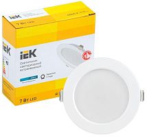 Светильник светодиодный ДВО 1611 7Вт 4000К IP20 круг бел. | код LDVO0-1611-07-4000-K01 | IEK