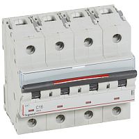 Автоматический выключатель DX³ - 36 кА - тип характеристики С - 4П - 230/400 В~ - 16 А - 6 модулей | код 410034 |  Legrand 