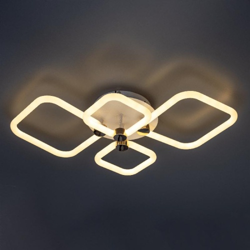 Люстра потолочная светодиодная диммируемая, OTTIMO, Алиса, с ДУ, 3 режима, 720х425х130мм, 102Вт, 2700K+6400K/4200K/6400K+2700K, 46м, белый/золото, 51616 7, Ritter | код 51616 7 | RITTER фото 7