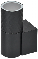 Светильник уличный 5107 настенный GU10 IP65 черный IEK | код LT-UBU0-5107-GU10-1-K02 | IEK