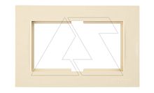 Rita - Рамка двойной розетки, сл.кость | код 2220-820-1202 | Mutlusan