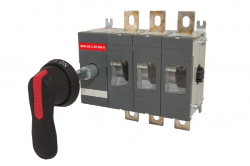 Рубильник ВНК-39-2 3П 800А с выносной фронтальной ручкой управления и переходником 185 мм TDM | код SQ0744-0207 | TDM