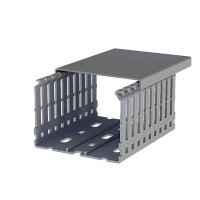 555 8060, KKD 8060, Перфорированный короб с крышкой, 80x60 (ШxВ) Серый | код 0.0.0.5.558060 | KLEMSAN