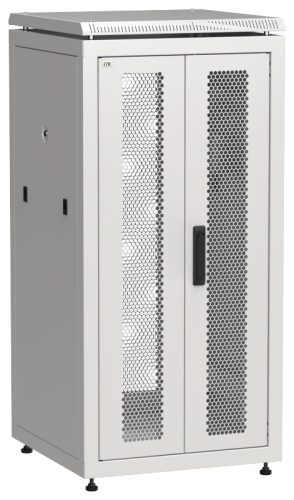 ITK LINEA N 24U 600х600мм распаш. перф. дв. задн. перф. сер. | код LN35-24U66-2PP | ITK by IEK