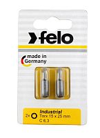 Бита Torx 15X25, серия Industrial, 2 шт в блистере | код 2615036 | FELO