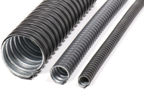 Металлорукав в ПВХ изоляции МРПИ НГ LS 32 d32мм без протяжки черн. (уп.20м) ГОФРОМАТИК zeta44108