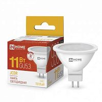 Лампа светодиодная LED-JCDR-VC 11Вт рефлектор 3000К тепл. бел. GU5.3 990лм 230В | код 4690612020341 | IN HOME