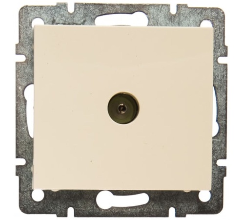 Розетка RAIN ТВ оконечная крем механизм | код 703-0388-130 | Lezard