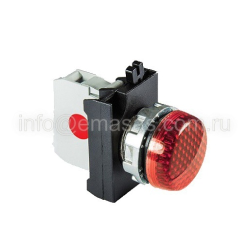 Арматура сигнальная красная со светодиодом 100-250 В перем. тока | код CM0K0XK | EMAS Арматура сигнальная красная со светодиодом 100-250 В перем. тока | код CM0K0XK | EMAS