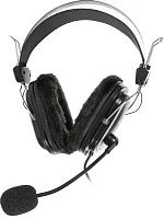 Наушники с микрофоном A4Tech HS-60 черный 2.5м мониторные оголовье | код 567951 | A4TECH