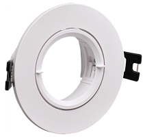 Светильник 4105 встраиваемый MR16 круг пласт. белый IEK | код LT-UVB0-4105-GU05-1-K01 | IEK