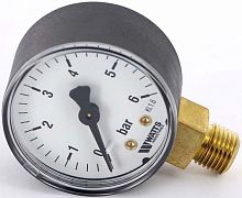 Манометр радиальный 1/4' х 63 мм / 0-16 бар (10007725) | код RAN30H21RBU14M | WATTS Industries