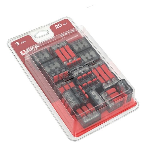 Клемма СМК 221-413 с рычагом 3 отверстия 0.2-4.0 мм2 блистер EKF PROxima | код plc-smk-221-413b-20 | EKF фото 2 Клемма СМК 221-413 с рычагом 3 отверстия 0.2-4.0 мм2 блистер EKF PROxima | код plc-smk-221-413b-20 | EKF фото 2