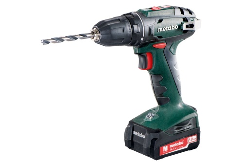 Винтоверт аккумуляторный BS 14.4 2х2.0Ач Li-Ion 10мм кейс Metabo 602206530