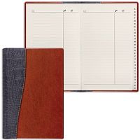 Телефонная книжка А5 (136х202 мм), BRAUBERG Cayman, комбинированная гладкая и кожа крокодила, 96 л., вырубной алфавит, 125129 | код 125129 | BRAUBERG