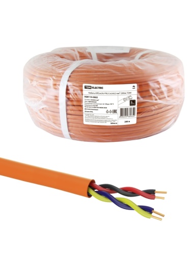 Кабель КПСнг(А)-FRLS 2х2х0.2 мм (бухта 200м) ТРТС | код SQ0114-0005 | РЭМЗ ТМ