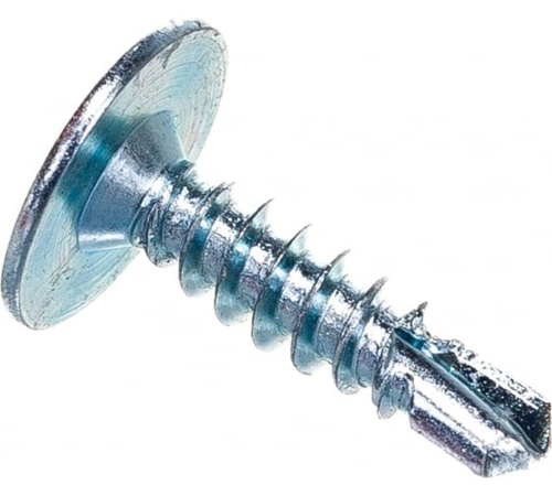 Саморез металл/металл 4.2х16 острый цинк 200 шт | код screw-m-4.2x16o-200 | ЭТМ-Крепеж