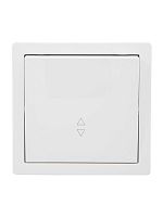 Выключатель 1-клав. проходной LETO бел. LEZARD 752-0200-105